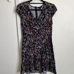 J Crew faux wrap mini dress